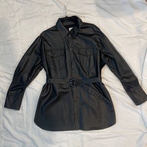 Zara Faux leather jacket